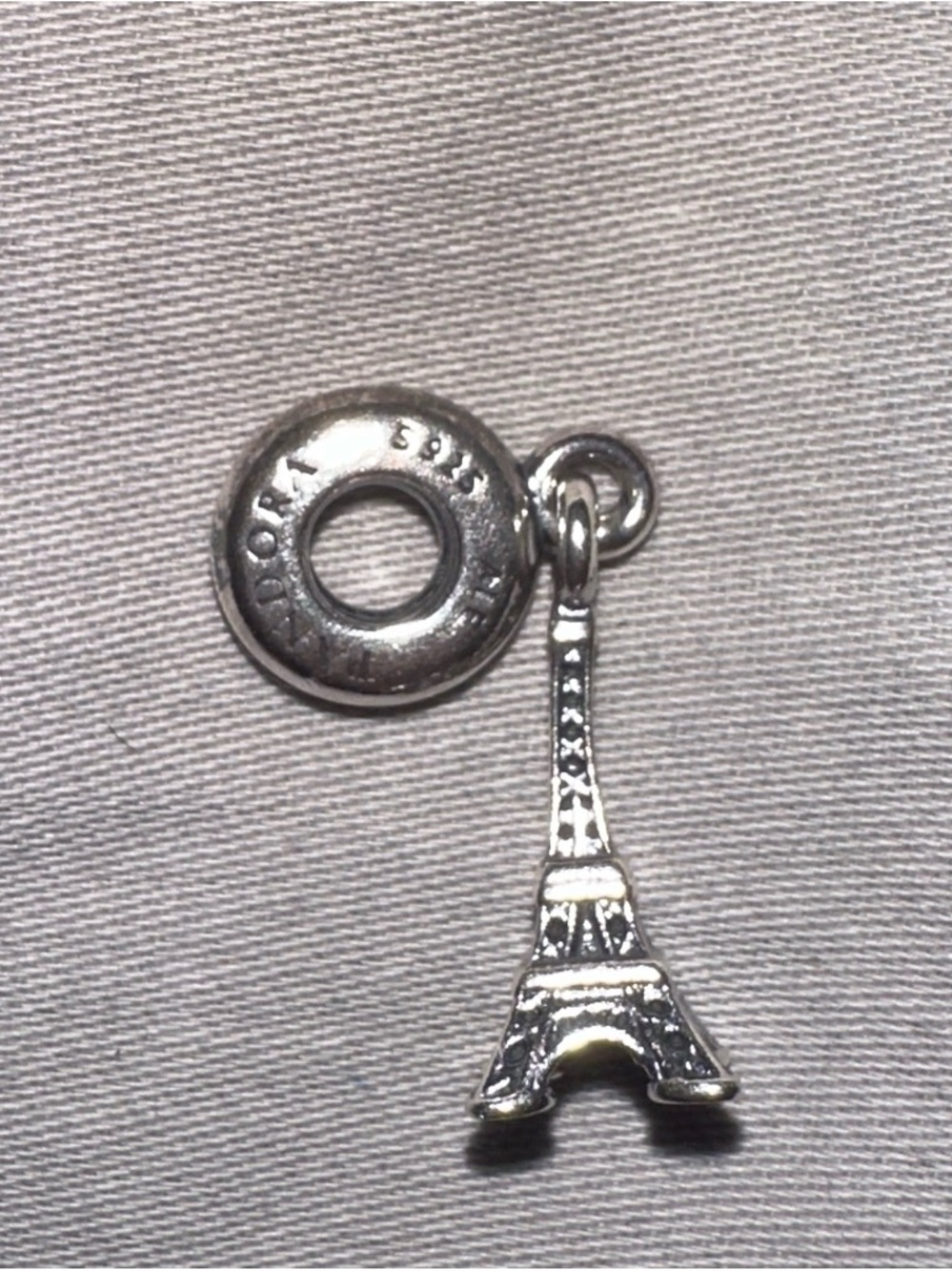 Pandora Original - First Edition Eiffel Tower Charm with Round Logo Bail